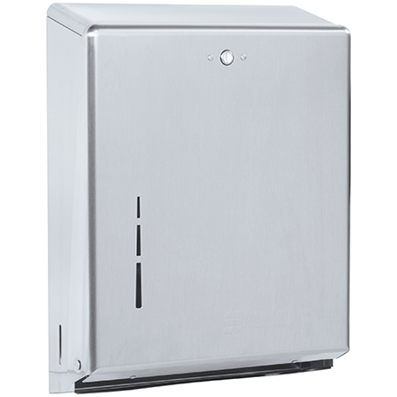 C-Fold/Multi-Fold Hand Towel Dispenser - Brushed Steel